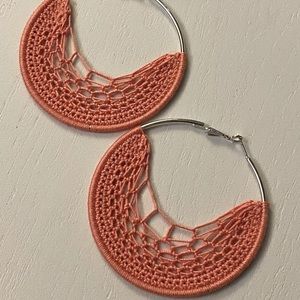 ❤️ Crochet on hoops boho inspired earrings